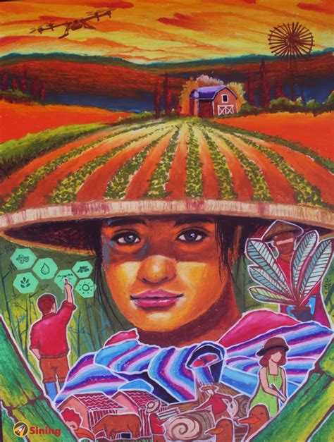 Kultura Ng Pagsasaka Poster Sa Pagpapaunlad Ng Agrikultura .